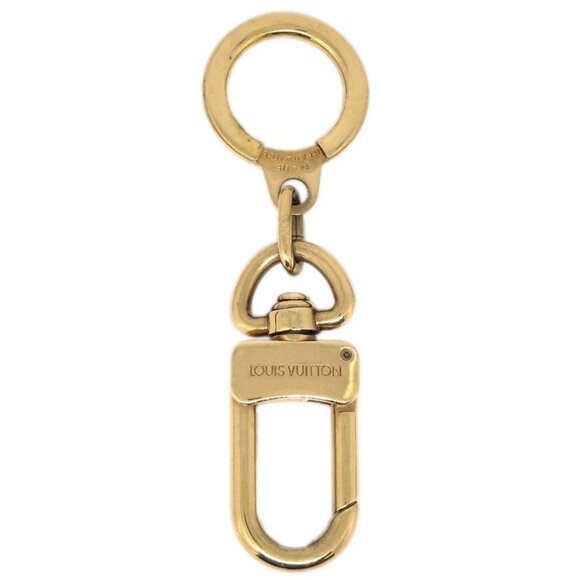 Louis Vuitton Anokre Bag Charm Key Holder Gold M62694 Small Good - Picture 1 of 4